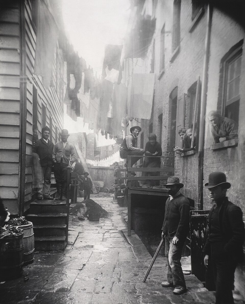Bandits' Roost, de Jacob Riis (1888)